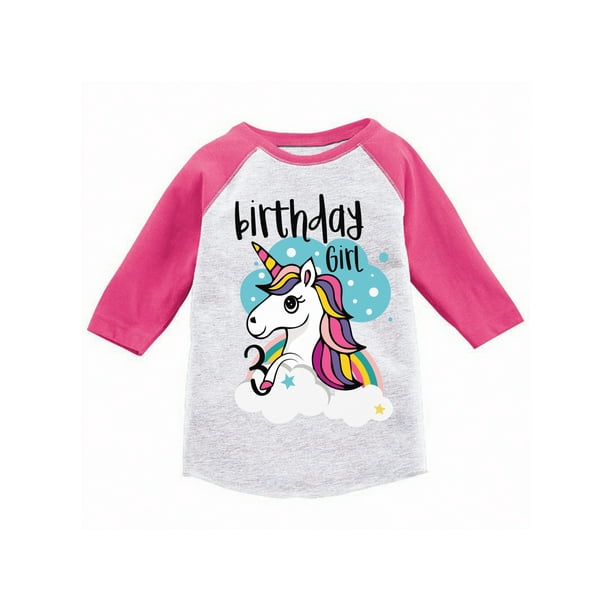 Balloon Unicorn Horse Shirt Boys Girls Kids Toddler Cartoon T-shirt Top Birthday 